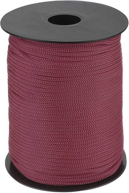 MECCANIXITY 1/8 Inch Polypropylene Rope Braided Ropes, 328ft Nylon Rope Hollow Utility Cord for