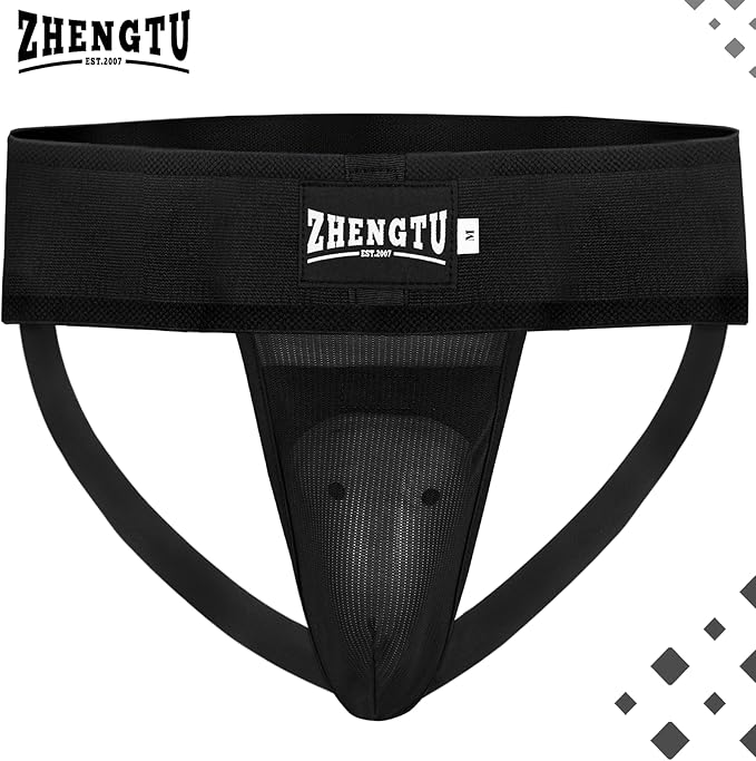 Groin Protector Cup Kickboxing Boxing Muaythai MMA Groin Guard, Jockstrap Karate Training, BJJ
