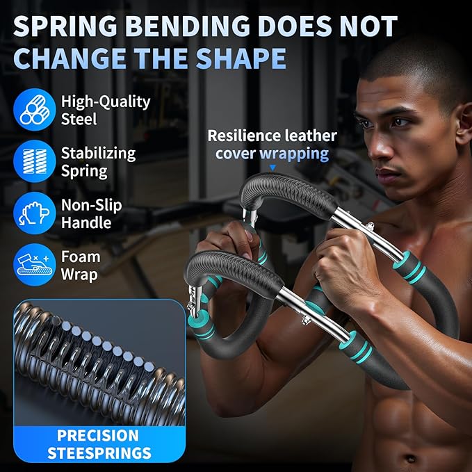 Twister arm Trainer, Adjustable Resistance (60-140 lbs) Chest Workout Equipment,Forearm Power