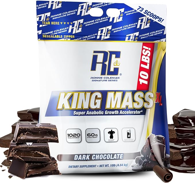 Ronnie Coleman Signature Series King Mass XL Mass Gainer Protein Powder ??Dark Chocolate Weight