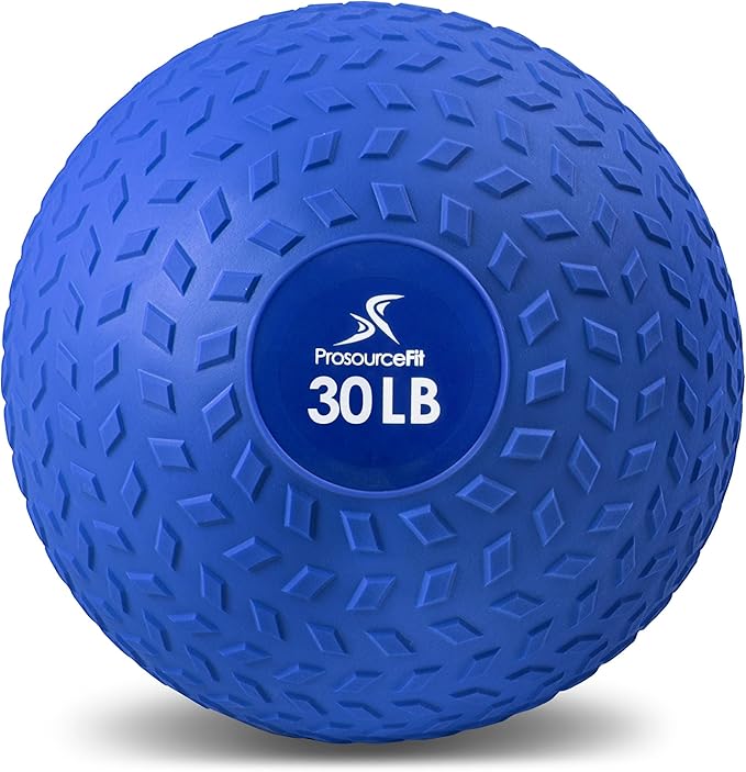 ProsourceFit Slam Medicine Balls 5, 10, 15, 20, 25, 30, 50lbs Smooth and Tread Textured Grip Dead