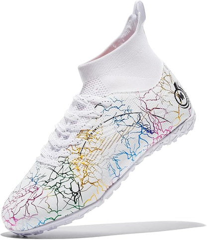 Boy Soccer Cleats Big Kids Soccer Shoes Professional Soccer Cleats Shoes,Unisex Soccer Sneakers for