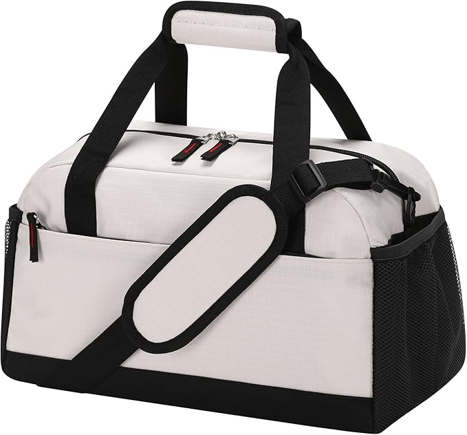 Small Gym Bag with Wet Pocket - 14 inch Mini Duffle Bag for Men & Women Lightweight Carry On Bag