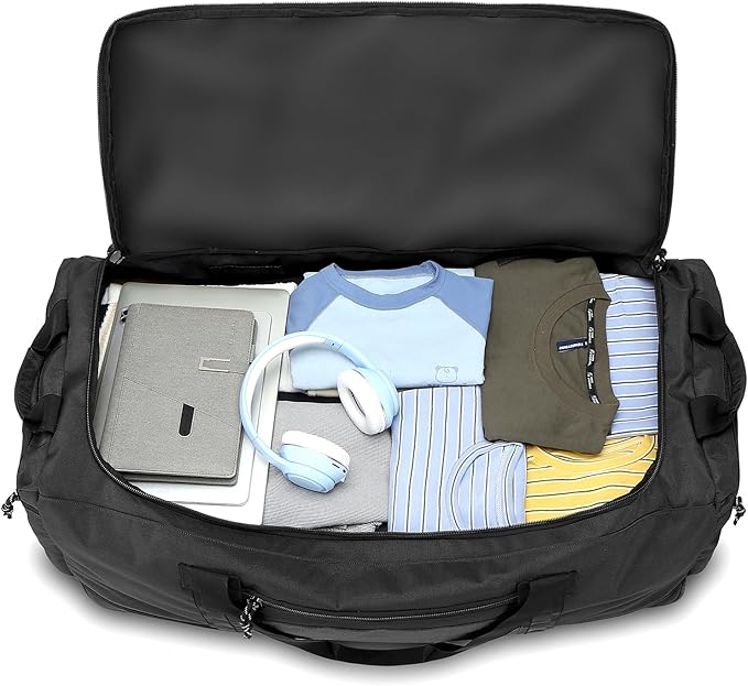 Laripwit Collapsible Duffle Bag with Wheels 130-170L Extra Large Expandable Travel Duffel Bag for
