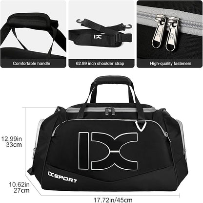 Sports Gym Bag，INOXTO Travel Duffel Bag with Dry Wet Pocket And Shoe CompartmentFor Women and