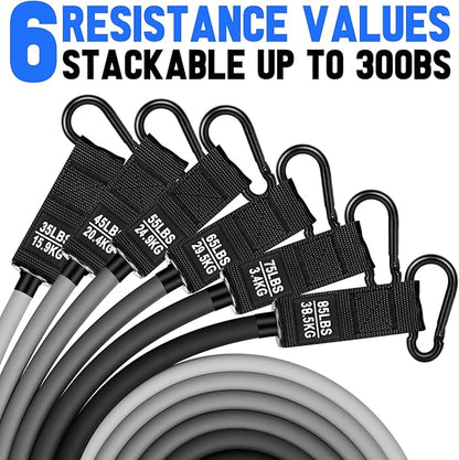 Heavy Resistance Bands for Working Out, 300lbs/360lb/420lb Exercise Bands Workout Bands with