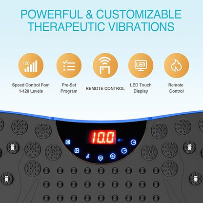 AXV Vibration Plate Exercise Machine Whole Body Workout Portable Mini Vibrate Fitness Platform