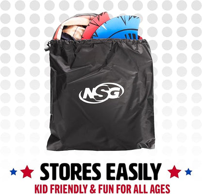 NSG Tomahawk Toss - Foam Axe Throwing Game for Kids - Two Lightweight Axes with Large Easy Stick
