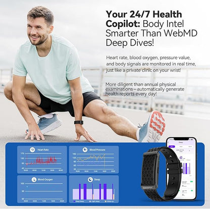 Smart Bracelet, Wearable Activity & Fitness Tracker Band, 24H Sleep Tracker, All-Day Continuous