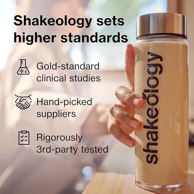 Shakeology 0g Added Sugar Plant Based Protein Powder Blend, Gluten-Free Shake with Vitamins and