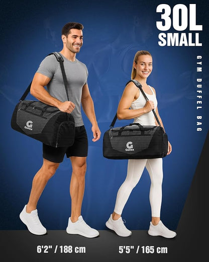 Gonex Gym Duffel Bag with Shoe Compartment Wet Pocket, Large Capacity Sports Duffle Bag for Men