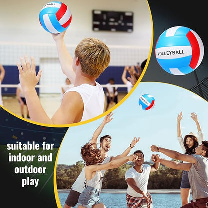 Jerify 4 Pcs Sport Balls Set Official Size Athletic Balls Include Soccer, Football, Basketball