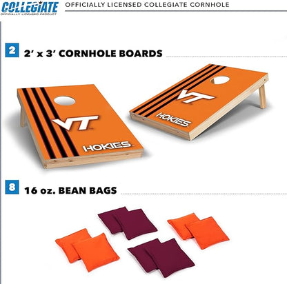 2' x 3' Solid Wood Cornhole Set with Direct Print HD Team Graphics – Great Gift for Any NCAA Fan!