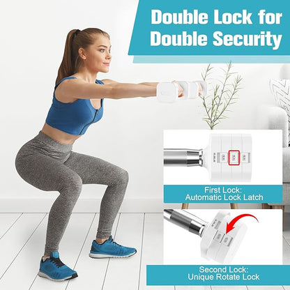 22LBS Adjustable Dumbbells Set, Adjustable Weight Dumbbells with 4 Levels 4.4lb, 6.6lb, 8.8lb