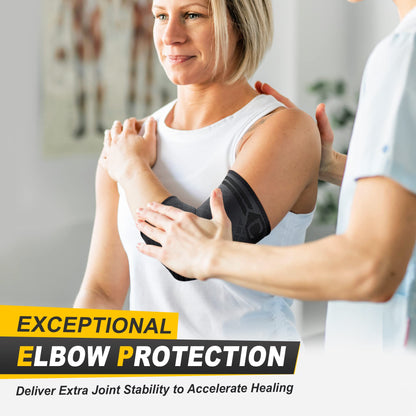 CAMBIVO 2 Pack Elbow Brace Compression Sleeve, Tennis & Golfer's Elbow