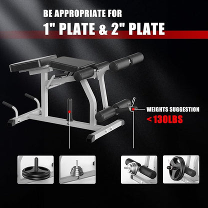 2-in-1 Adjustable Leg Extension and Curl Machine, Easy Transition, Home Gym Leg Machine, Weight