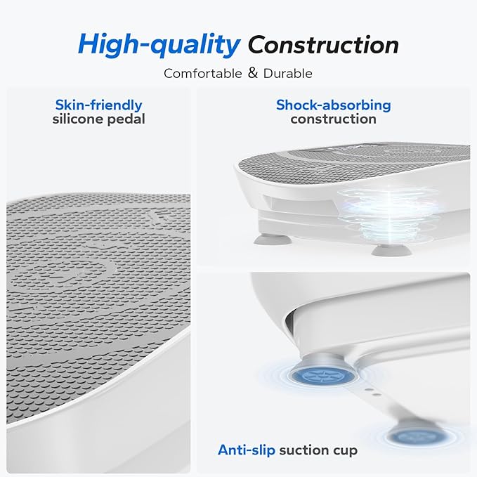 MERACH Vibration Plate Exercise Machine, Whole Body Workout Equipment for Women, Bluetooth and