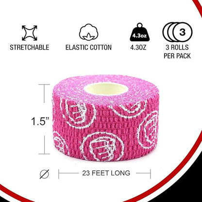 WOD Nation Flexible Hook-Grip Athletic Tape – Easy-Tear, Sweat-Proof Thumb & Finger Strips for