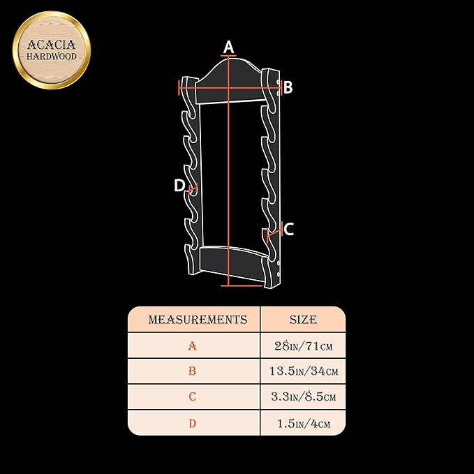 Mythrojan Medieval Sword Wall Mount Samurai Sword Display Stand Katana Sword Holder Gladiator Sword