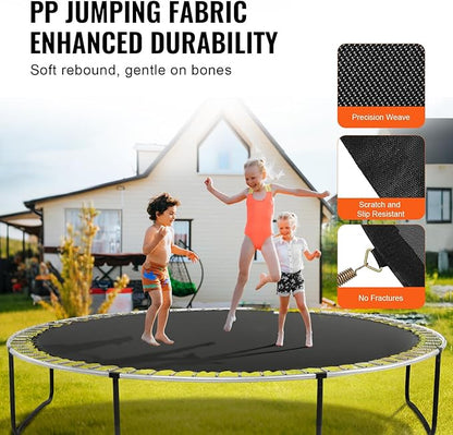 VEVOR Replacement Trampoline Mat, Universal Jumping Round Trampoline, Reinforce UV-Resistant Mat