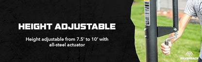 Silverback NXT 54" and NXT 60" In-Ground Basketball Hoops with Adjustable-Height Basketball Goal Backboard and QuickPlay Design