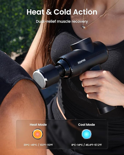 RENPHO Active Thermacool 2 Massage Gun with Heat and Cold Therapy, Professional Deep Tissue
