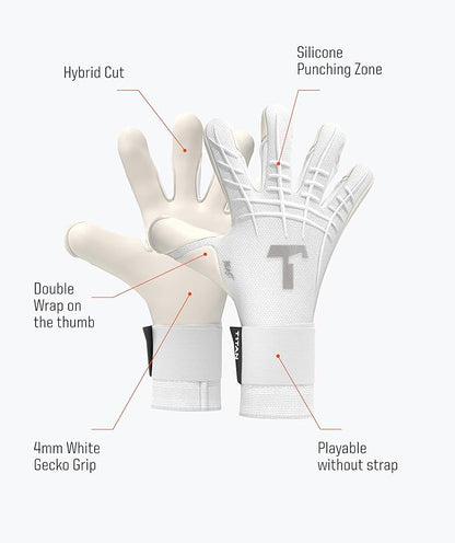 T1TAN Beast Goalkeeper Gloves - Without Finger Protection - Soccer Goalie Gloves Adult