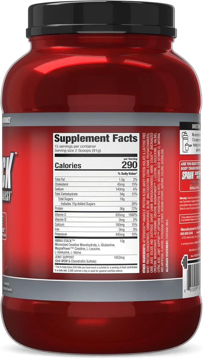 Myogenix Aftershock Post Workout ??Muscle Growth Whey Protein Powder ??Speeds Up Muscle Growth and