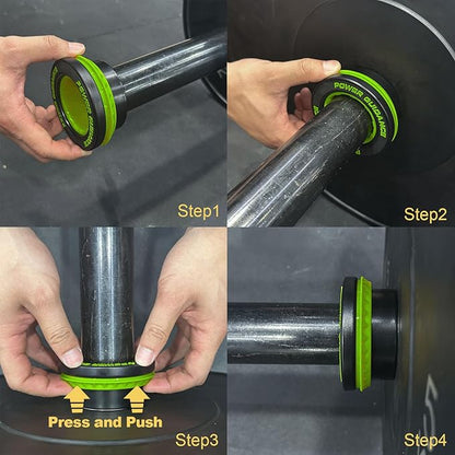 POWER GUIDANCE 50mm Barbell Clamps Barbell Collars, Quick Release Weight Olympic Barbell Clips for