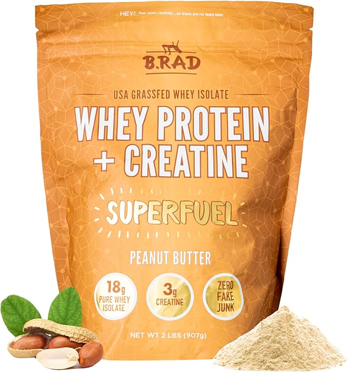 B.rad Superfuel - Grass Fed Whey Protein Isolate Boosted with Creatine | Farm-Fresh