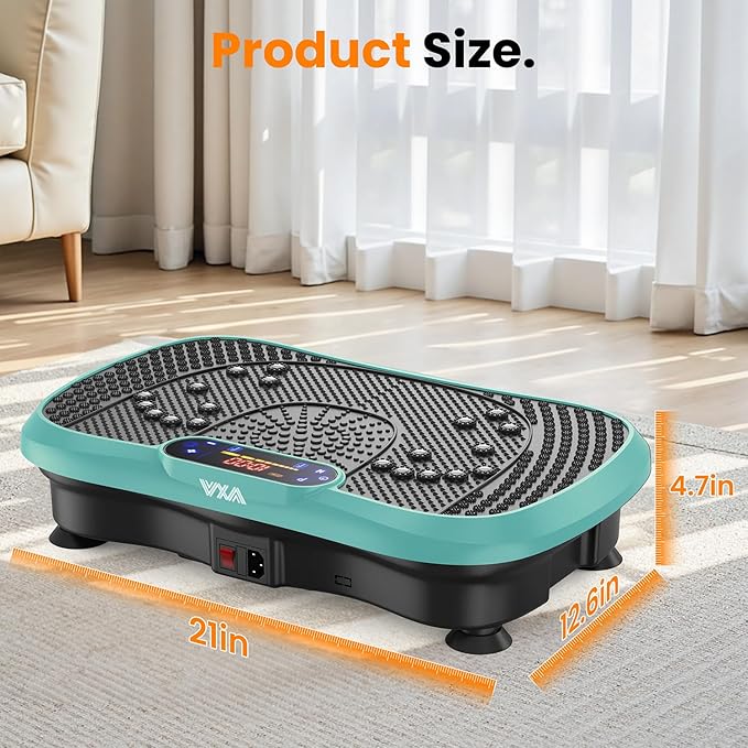 AXV Vibration Plate Fitness Platform Exercise Machine Vibrating Shaking Full Body Shaker Workout