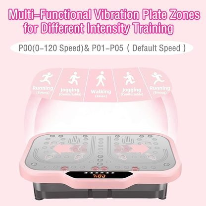 Vibration Plate Exercise Machine, Vibrating Fitness Platform Whole Body Shake Board Workout