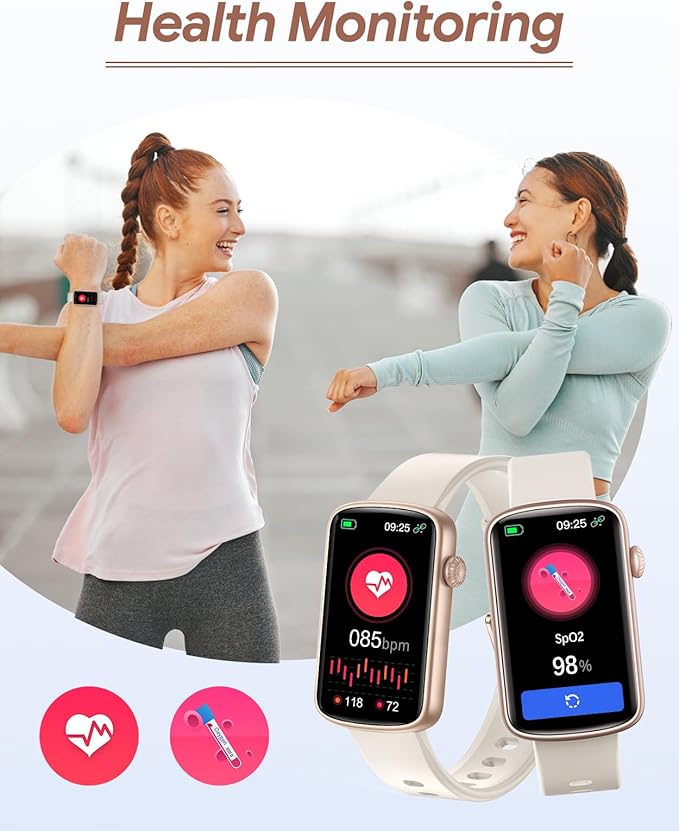 RUIMEN Fitness Tracker, Fitness Watches for Women Men with Heart Rate Monitor Blood Oxygen Sleep