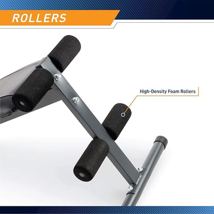 Marcy Exercise Utility Bench for Upright, Incline, Decline, and Flat Exercise SB-261W , Black