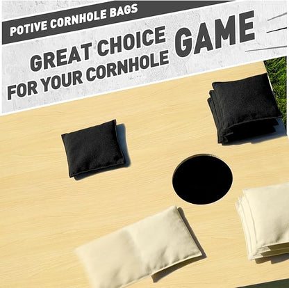Cornhole Bags Set of 8 Regulation Corn Hole Bean Bags for Cornhole Game, Professional Weather