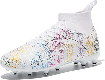 Boy Soccer Cleats Big Kids Soccer Shoes Professional Soccer Cleats Shoes,Unisex Soccer Sneakers for