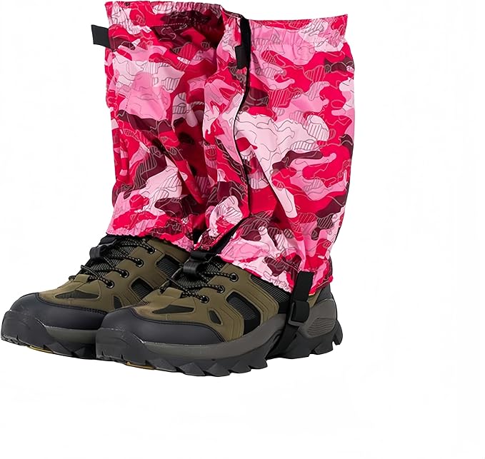 Leg Gaiters, Waterproof,Lightweight and Adjustable, Snow Boot Gaiters, for Men and Women Hiking