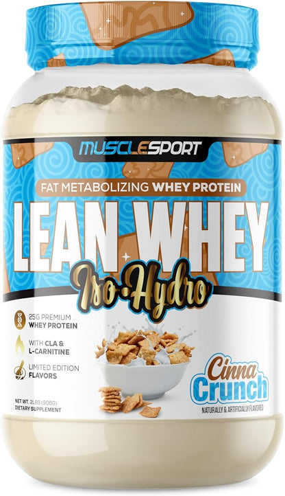 Musclesport Lean Whey Revolution??Protein Powder - Whey Protein Isolate - Low Calorie, Low Carb
