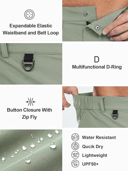 NORTHYARD Men's Cargo Hiking Shorts 9" Lightweight Outdoor Tactical Work Camping Sport Golf Casual