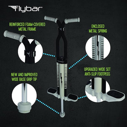 Flybar Master Pogo Stick for Kids Ages 9+, 80–160 lbs – Easy Grip Handles – Active Exercise Toy for