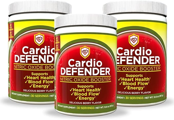 3 Pack, Nitric Oxide Booster Powder ??L-Arginine 5,200mg + L-Citrulline 1,200mg ??Heart Health