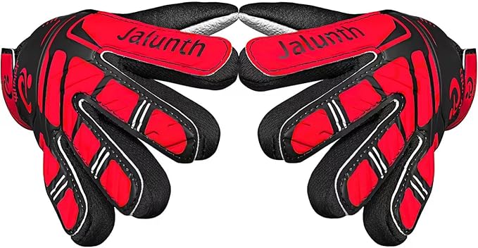 Jalunth Soccer Goalie Gloves Kids Youth Goalkeeper Field Player Gloves Boys Girls Training Grip