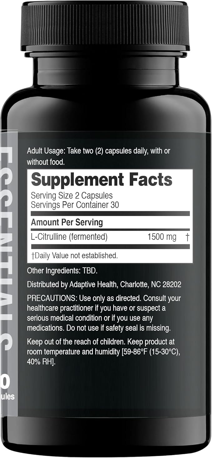 Nugenix Essentials L-Citrulline Supplement for Enhanced Blood Flow and Performance - 1500 mg, 120