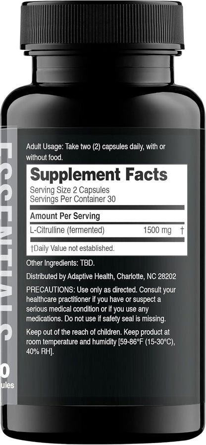 Nugenix Essentials L-Citrulline Supplement for Enhanced Blood Flow and Performance - 1500 mg, 120