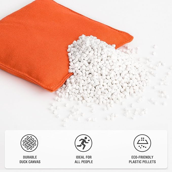 Cornhole Bags Set of 8 Regulation Corn Hole Bean Bags for Cornhole Game, Professional Weather