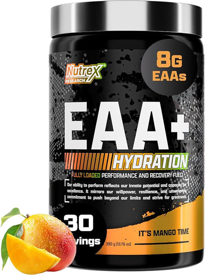 Nutrex Research EAA Hydration | EAAs + BCAA Powder | Muscle Recovery, Strength, Muscle Building