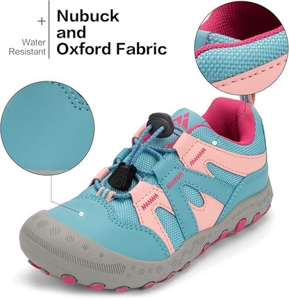 Mishansha Kids Hiking Boots Toddler Girls Boys Hiking Shoes Water-Resistant Anti-Collision Non-Slip