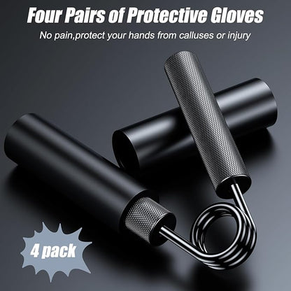 Grip Strength Trainer 6 Pack,50LB-300LB Metal Hand Grip Strengthener,Non-Slip Heavy-Duty Forearm