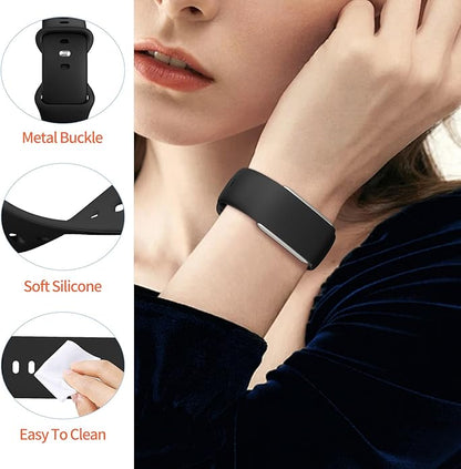 Band Compatible with WHOOP 5.0/MG SportFlex - ECG Strap, Soft Adjustable Silicone Waterproof