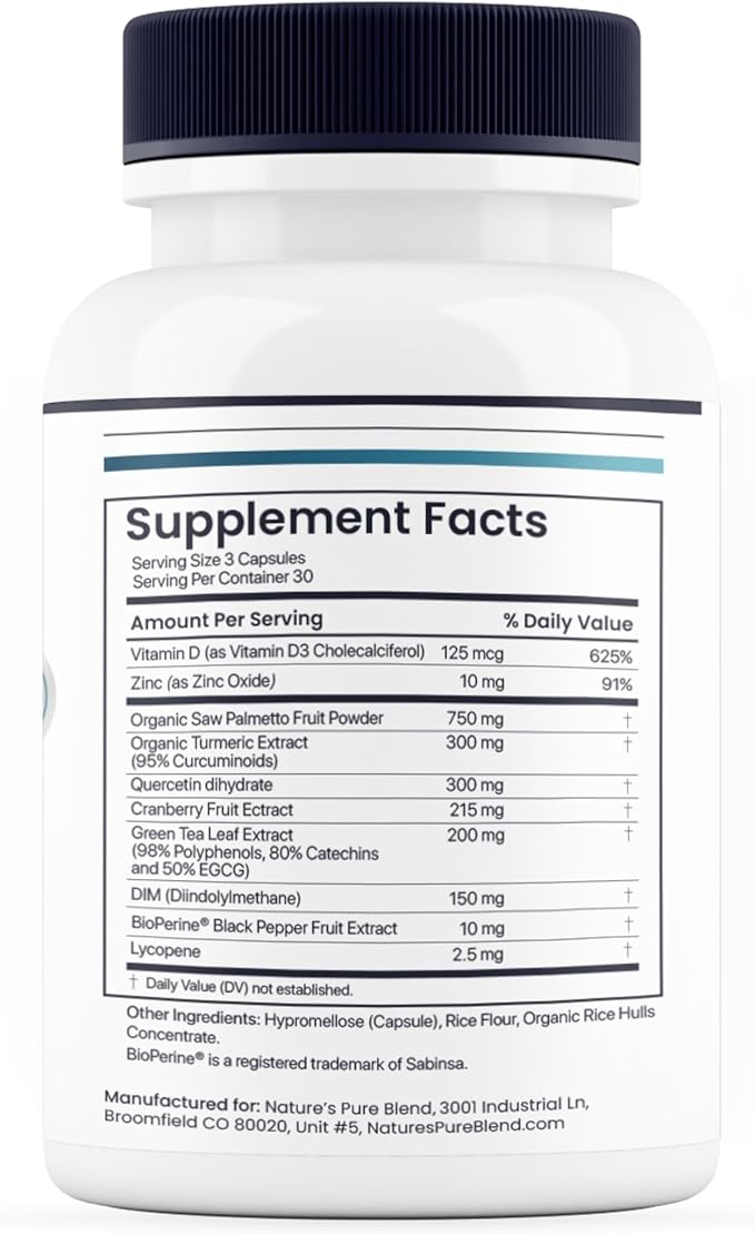 Nature's Pure Blend Peak Performance ??Testosterone Supplement for Men with D-Aspartic Acid